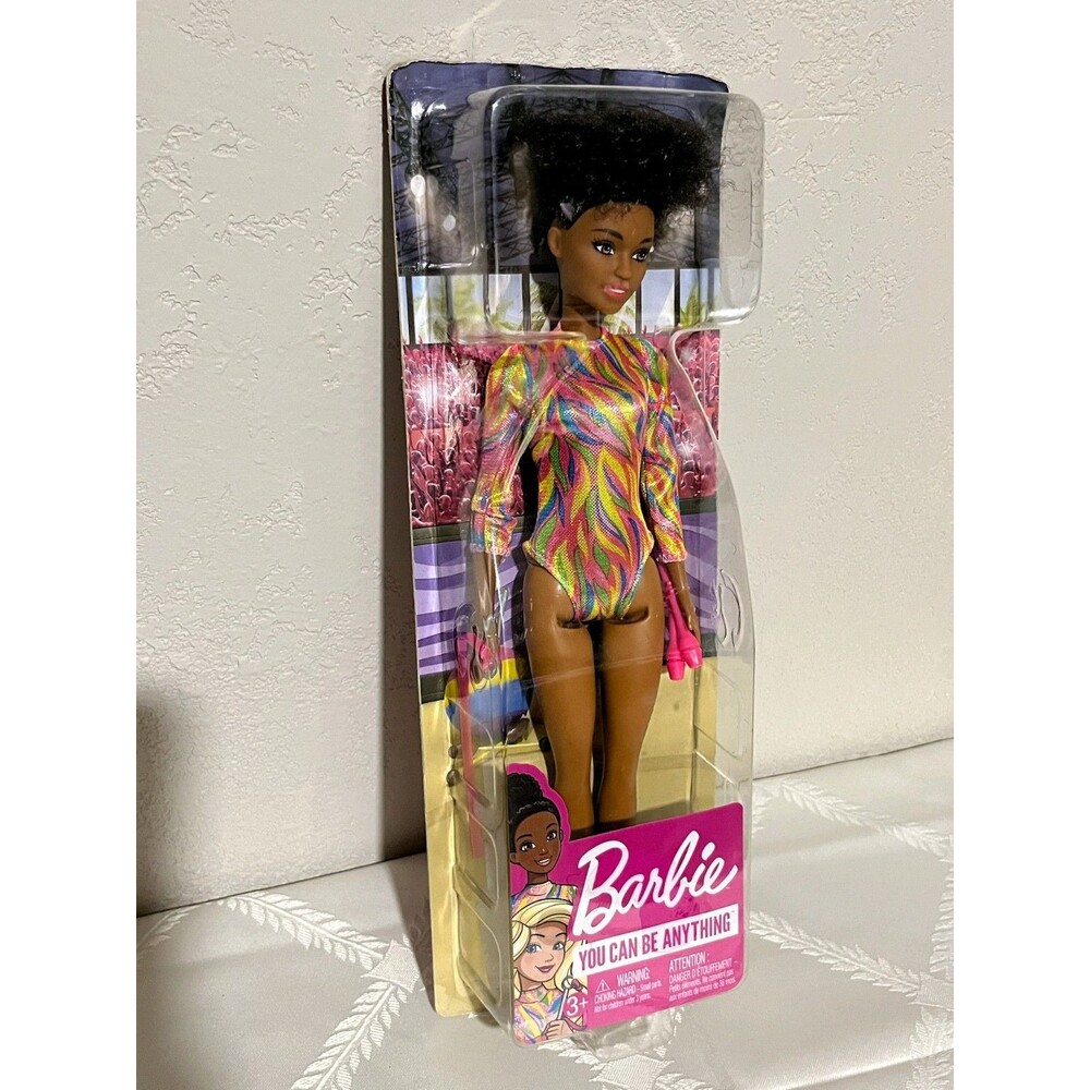 NEW BARBIE MATTEL RHYTHMIC GYMNAST DOLL WITH BRUNETTE HAIR 12"